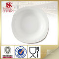Keramischer weißer großer Teller des Großverkaufs, foshan Keramik billiges Essgeschirr
